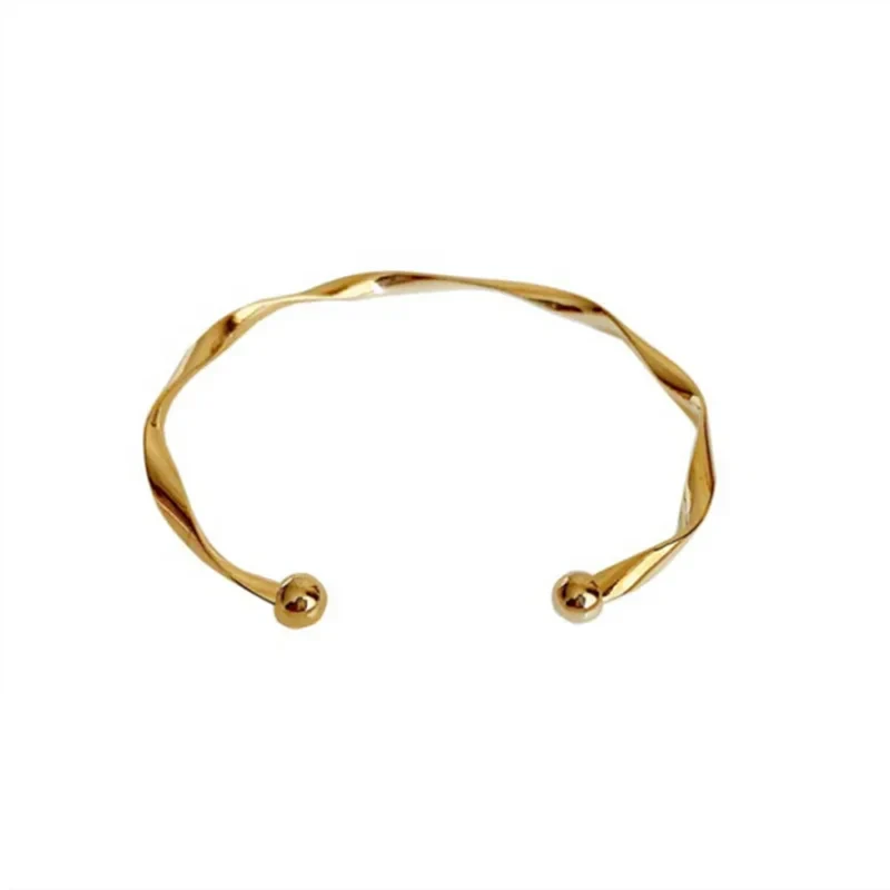 Bracelete Feminino Minimalista Banhado em Ouro 18K